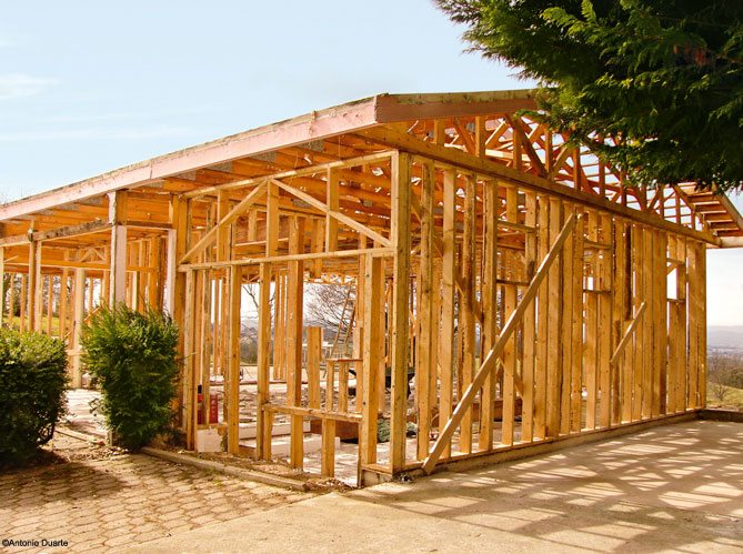 construction de maison en bois