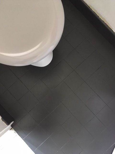 peinture sur carrelage sol