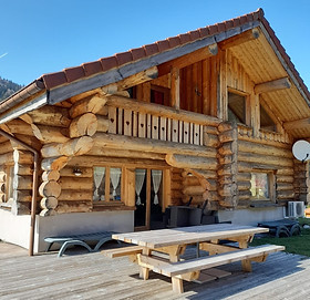 chalet en rondin de bois