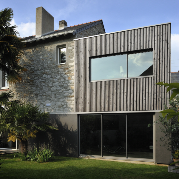 extension bois maison