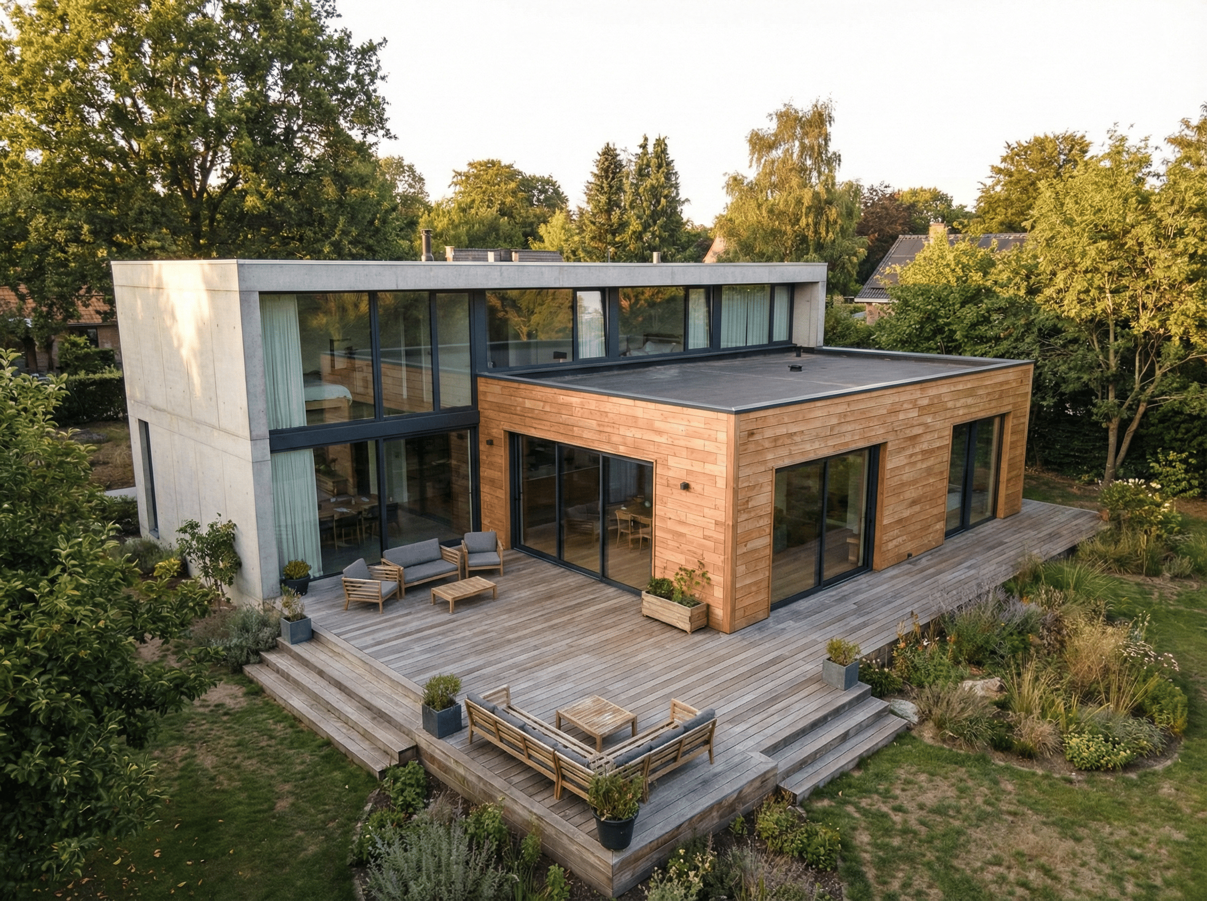 extension de maison en bois