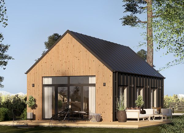 maison moderne en bois