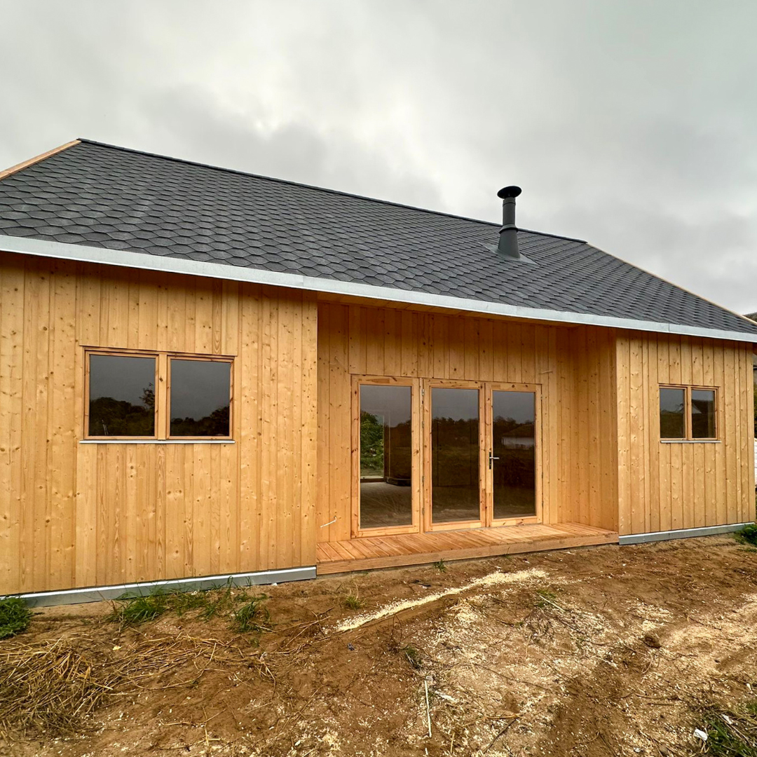 chalet en bois habitable tout équipé