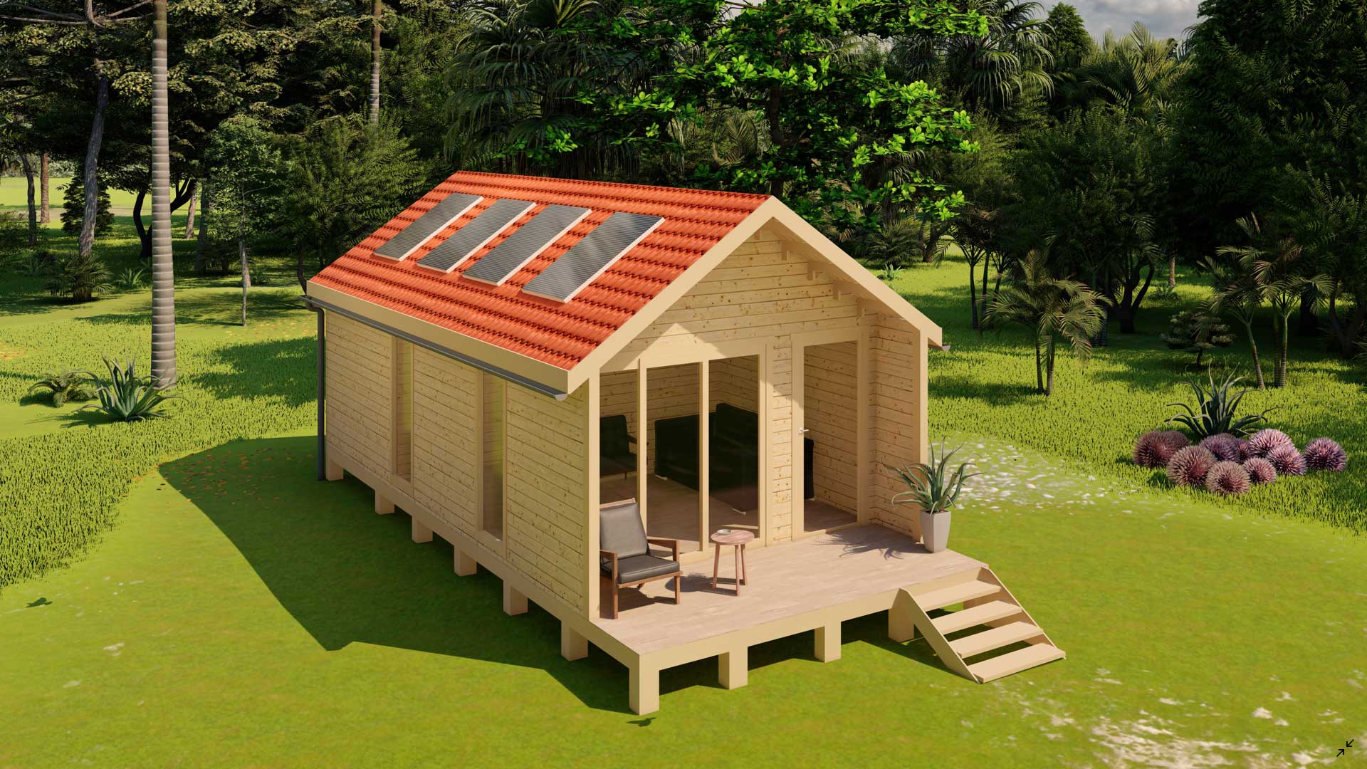 chalet en bois habitable sans permis de construire