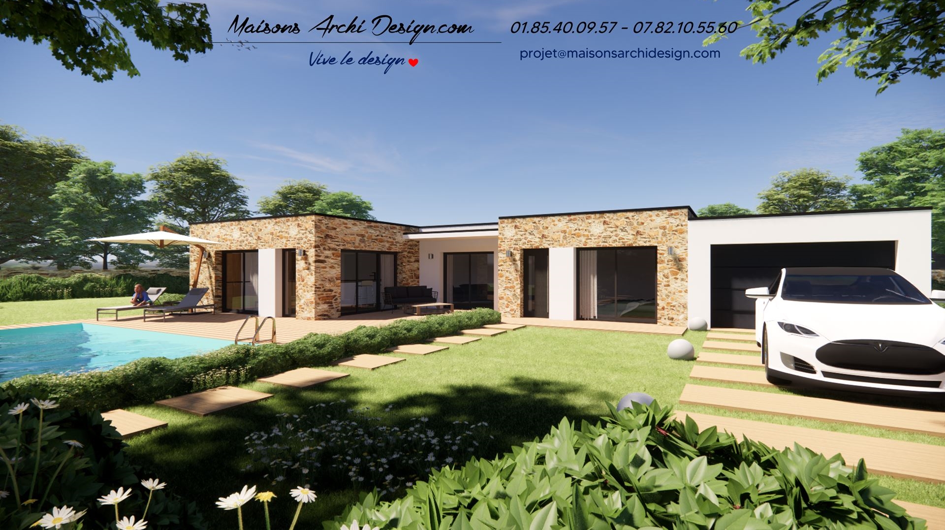 maison pierre et bois